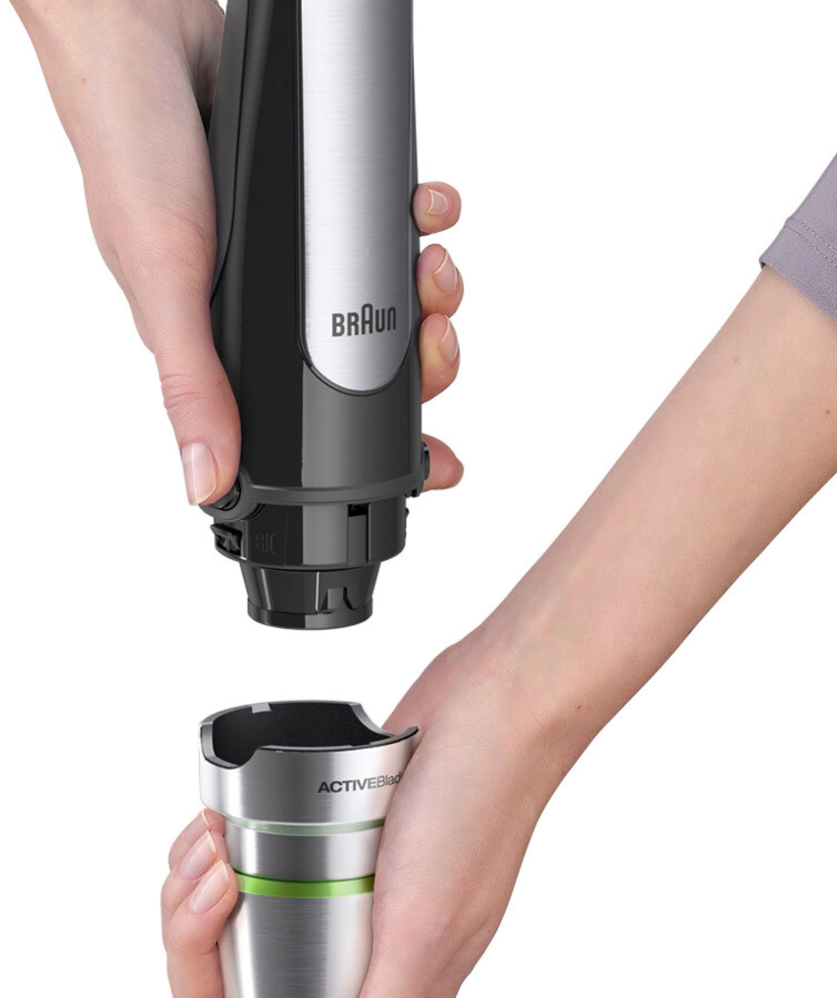 Блендер погружной Braun MQ7075X черный — миниатюра 2