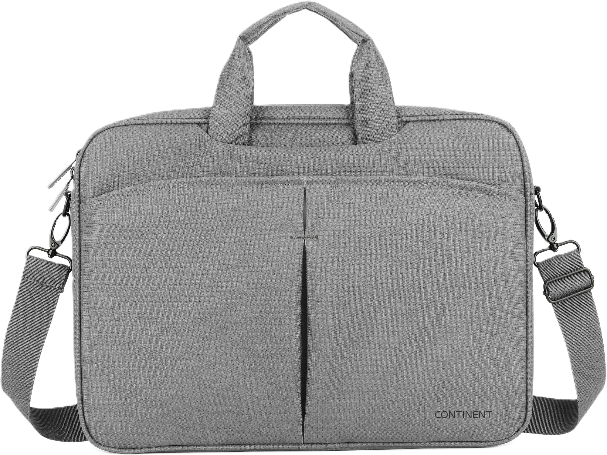 Сумка для ноутбука 15.6" Continent CC-012 серый нейлон/полиэстер (CC-012 GREY) — миниатюра 2