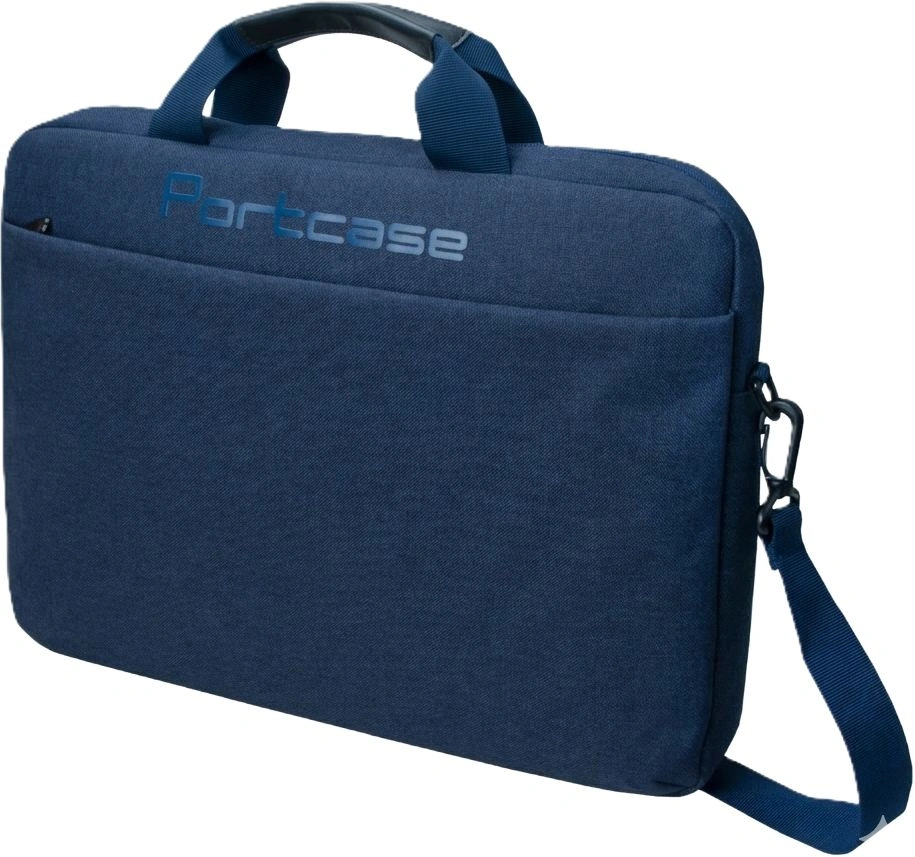 Сумка для ноутбука 14" Portcase KCB-164 синий полиэстер (KCB-164 BLUE) — миниатюра 3