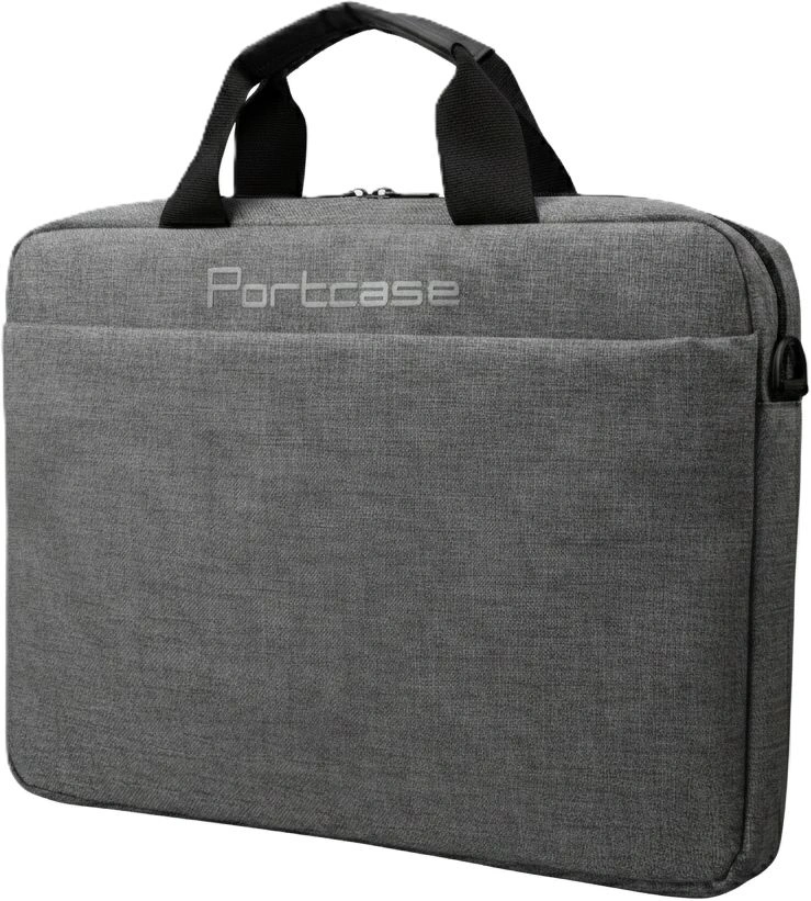 Сумка для ноутбука 14" Portcase KCB-164 серый полиэстер (KCB-164 GREY) — миниатюра 2