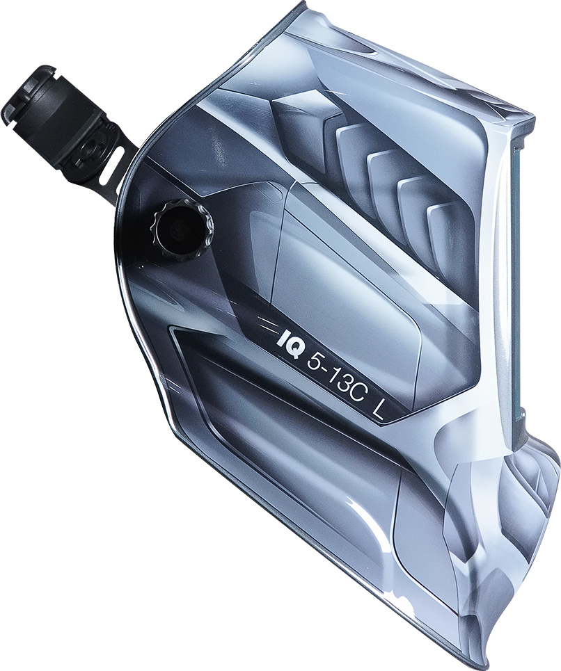 Маска сварщика Fubag IQ 5-13 C L филь.:хамел. кл.:1/1/1/2 см.экр.100x93мм серебристый (992520) — миниатюра 4