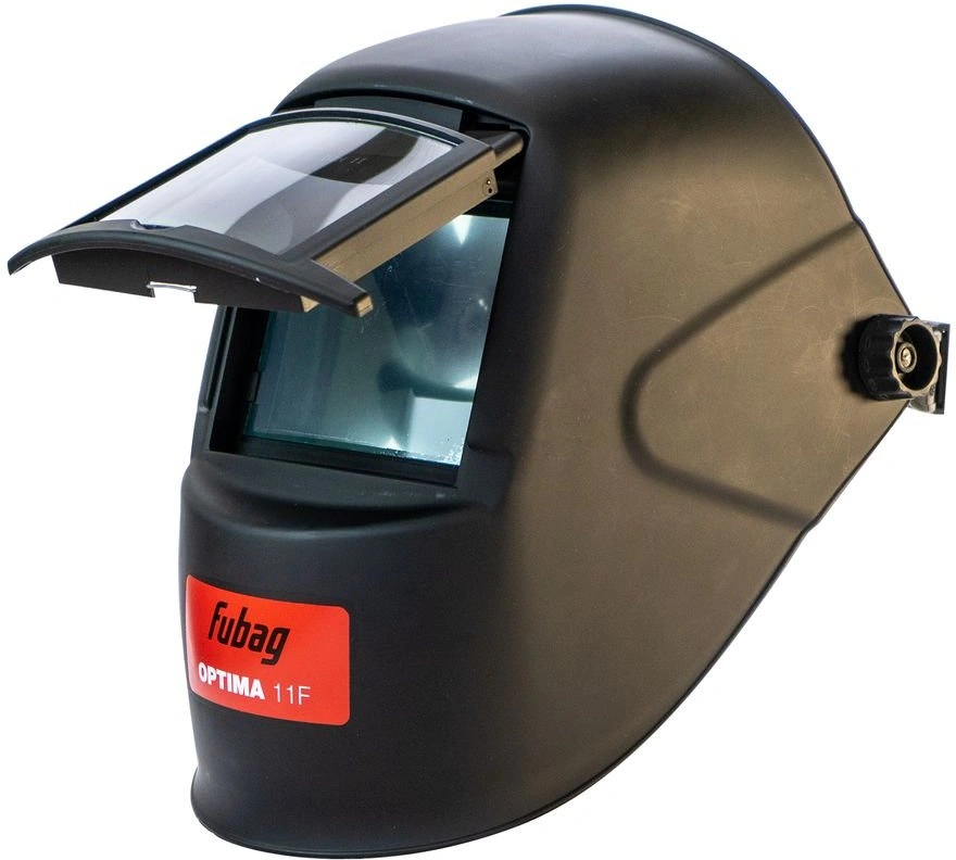 Маска сварщика Fubag Flip-Flap Optima 11F филь.:стекло см.экр.110x90мм черный (41101) — фото 1