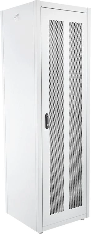 Шкаф серверный ЦМО (ШТК-Э-42.6.10-44АА) напольный 42U 600x1000мм пер.дв.перфор. задн.дв.перфор. 2 бок.пан. направл.под закл.гайки 710кг серый 915мм 95кг 180град. 1987мм IP20 сталь