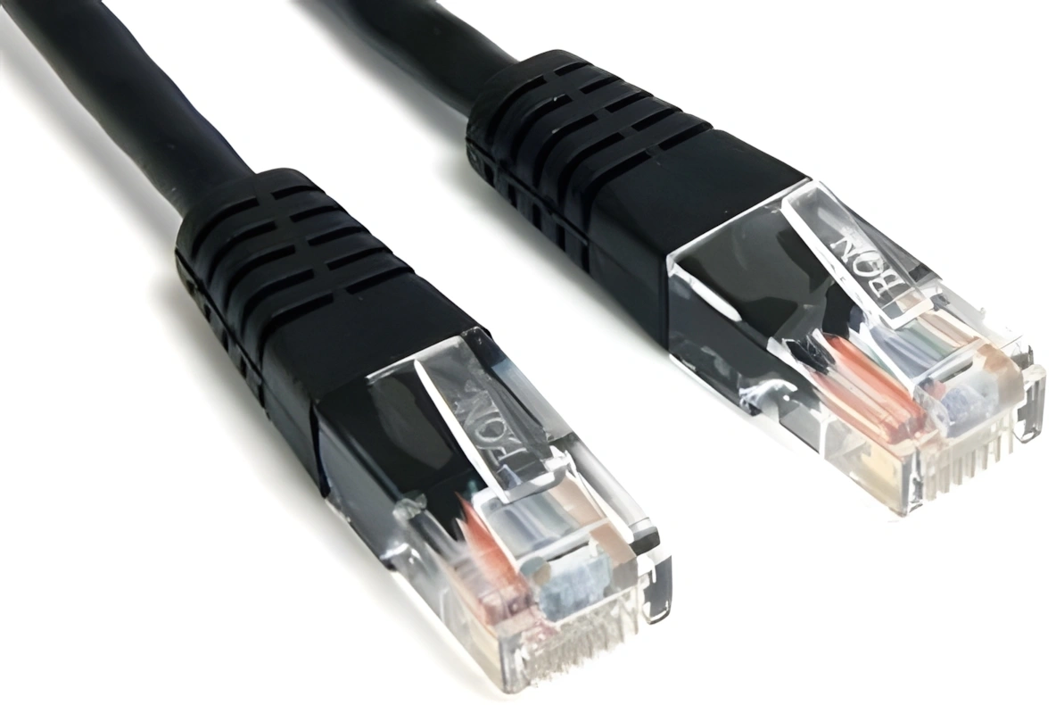 Патч-корд Lanmaster LAN-PC45/U6-2.0-BK UTP RJ-45 вил.-вилка RJ-45 кат.6 2м черный LSZH (уп.:1шт) — миниатюра 2