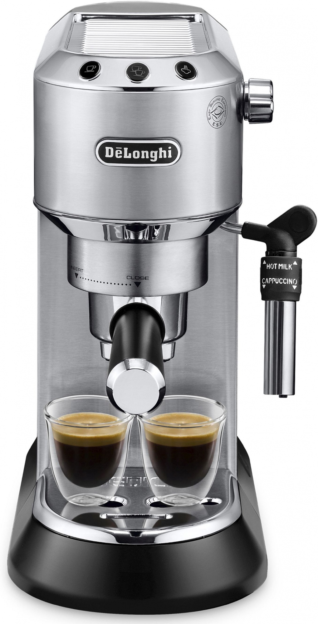 Кофеварка рожковая Delonghi EC685.M 1350Вт серебристый/черный — миниатюра 4