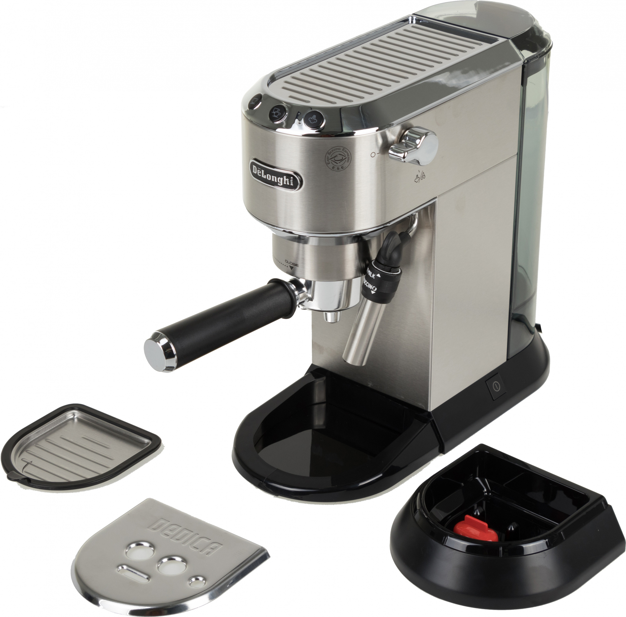 Кофеварка рожковая Delonghi EC685.M 1350Вт серебристый/черный — миниатюра 8