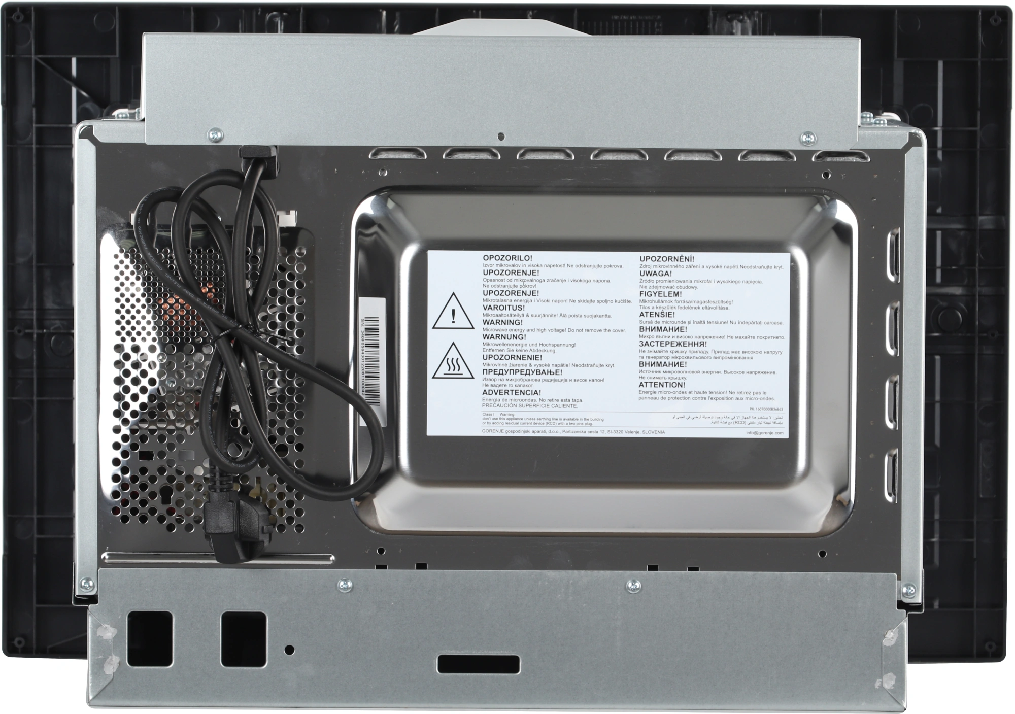 Микроволновая печь Gorenje BM201AG1X 20л. 800Вт нержавеющая сталь (встраиваемая) — миниатюра 12
