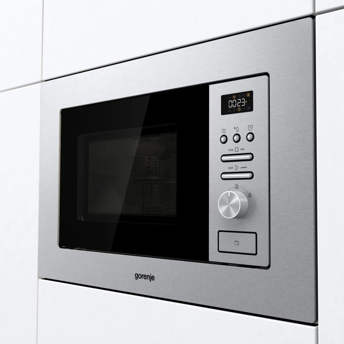 Микроволновая печь Gorenje BM201AG1X 20л. 800Вт нержавеющая сталь (встраиваемая) — миниатюра 3