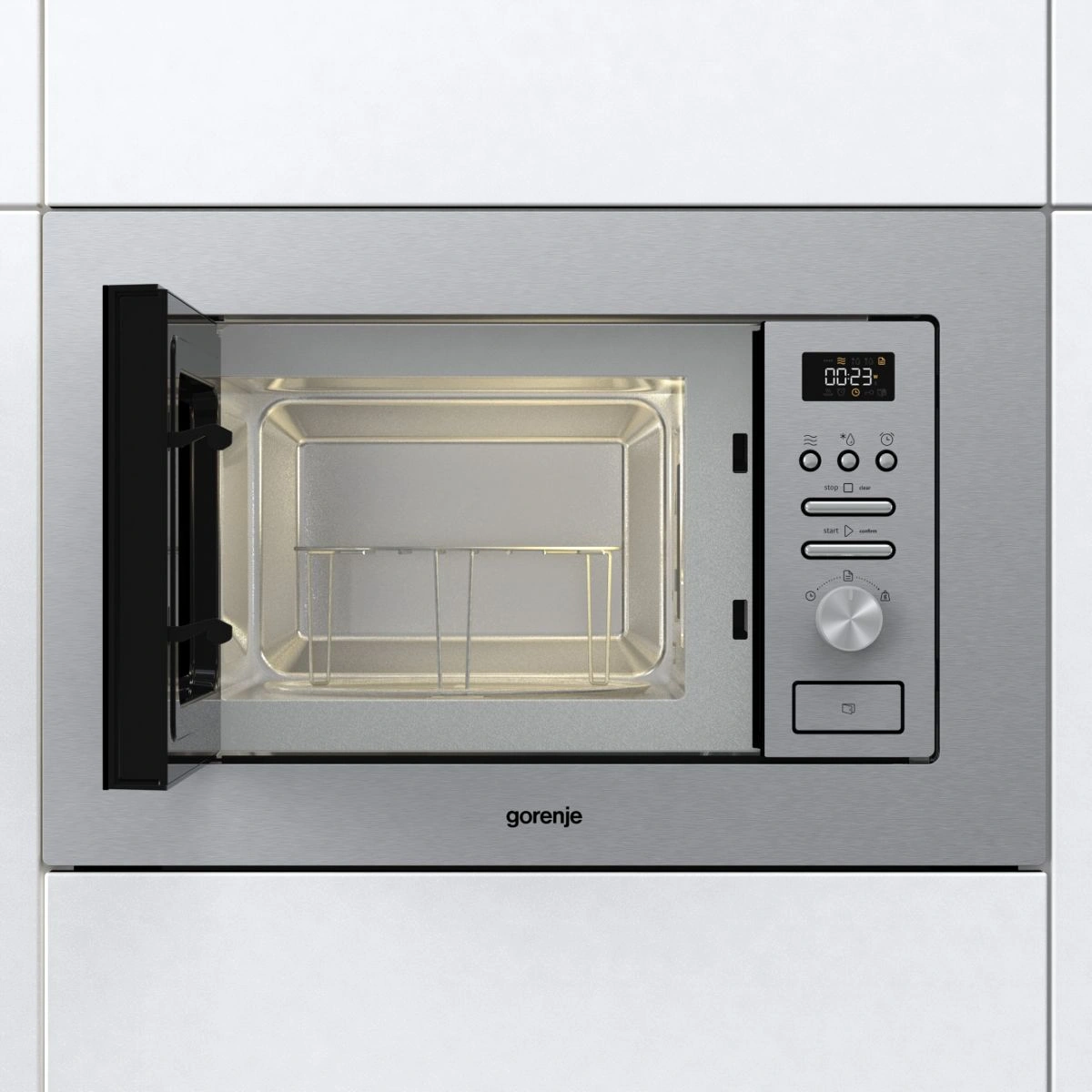 Микроволновая печь Gorenje BM201AG1X 20л. 800Вт нержавеющая сталь (встраиваемая) — миниатюра 5