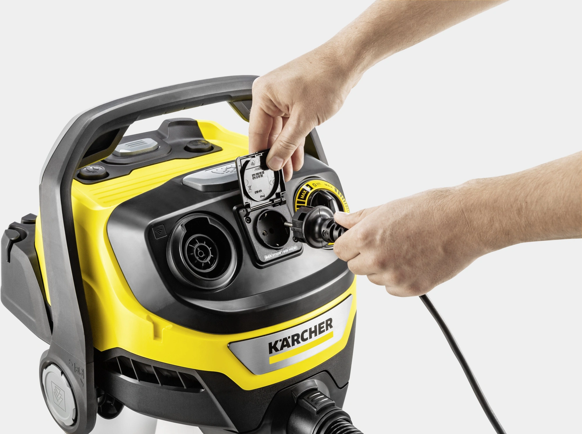 Строительный пылесос Karcher WD 6 P S V-30/6/22/T 1300Вт (уборка: сухая/влажная/выдув/сбор воды) желтый — миниатюра 27