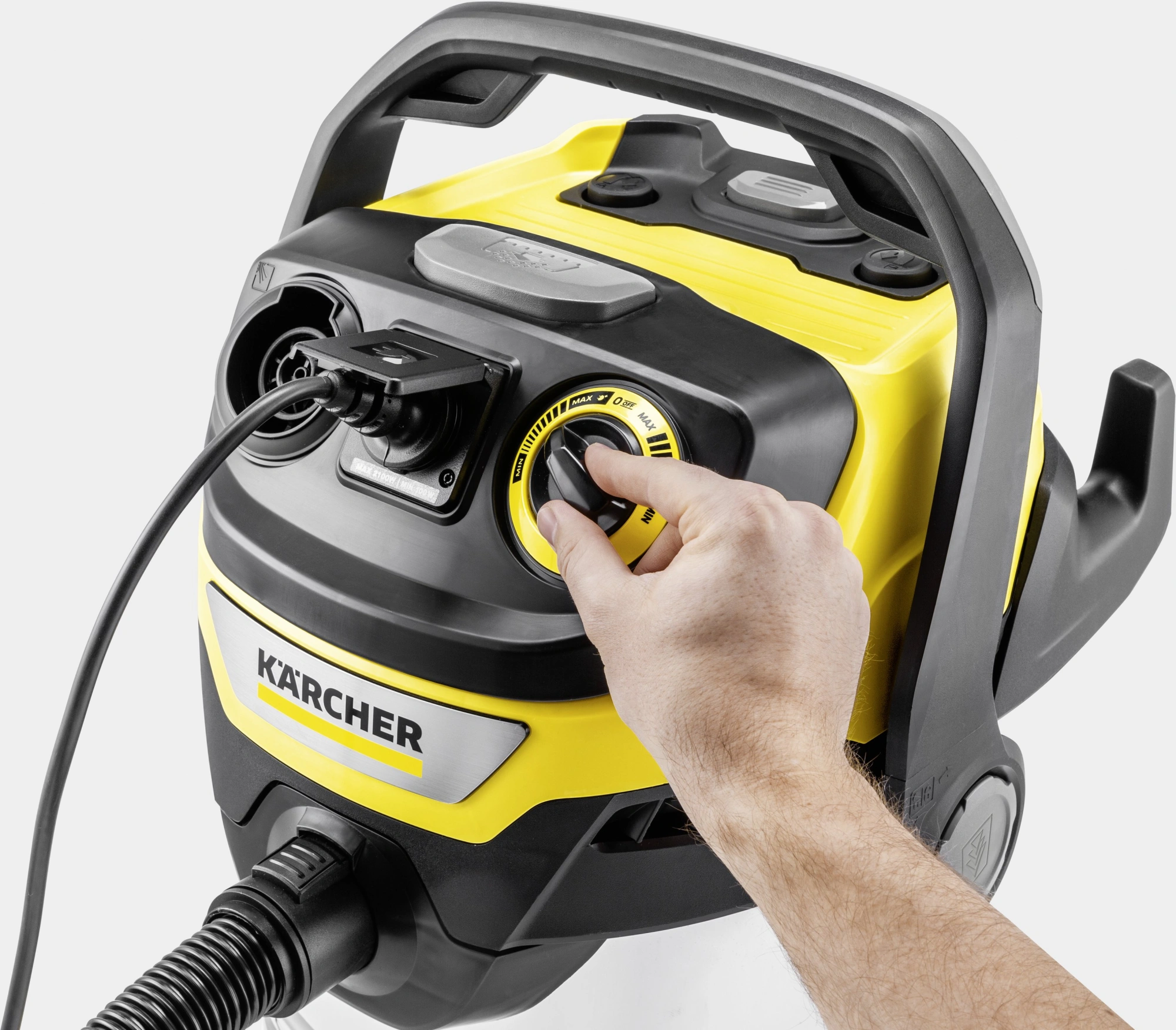 Строительный пылесос Karcher WD 6 P S V-30/6/22/T 1300Вт (уборка: сухая/влажная/выдув/сбор воды) желтый — миниатюра 28