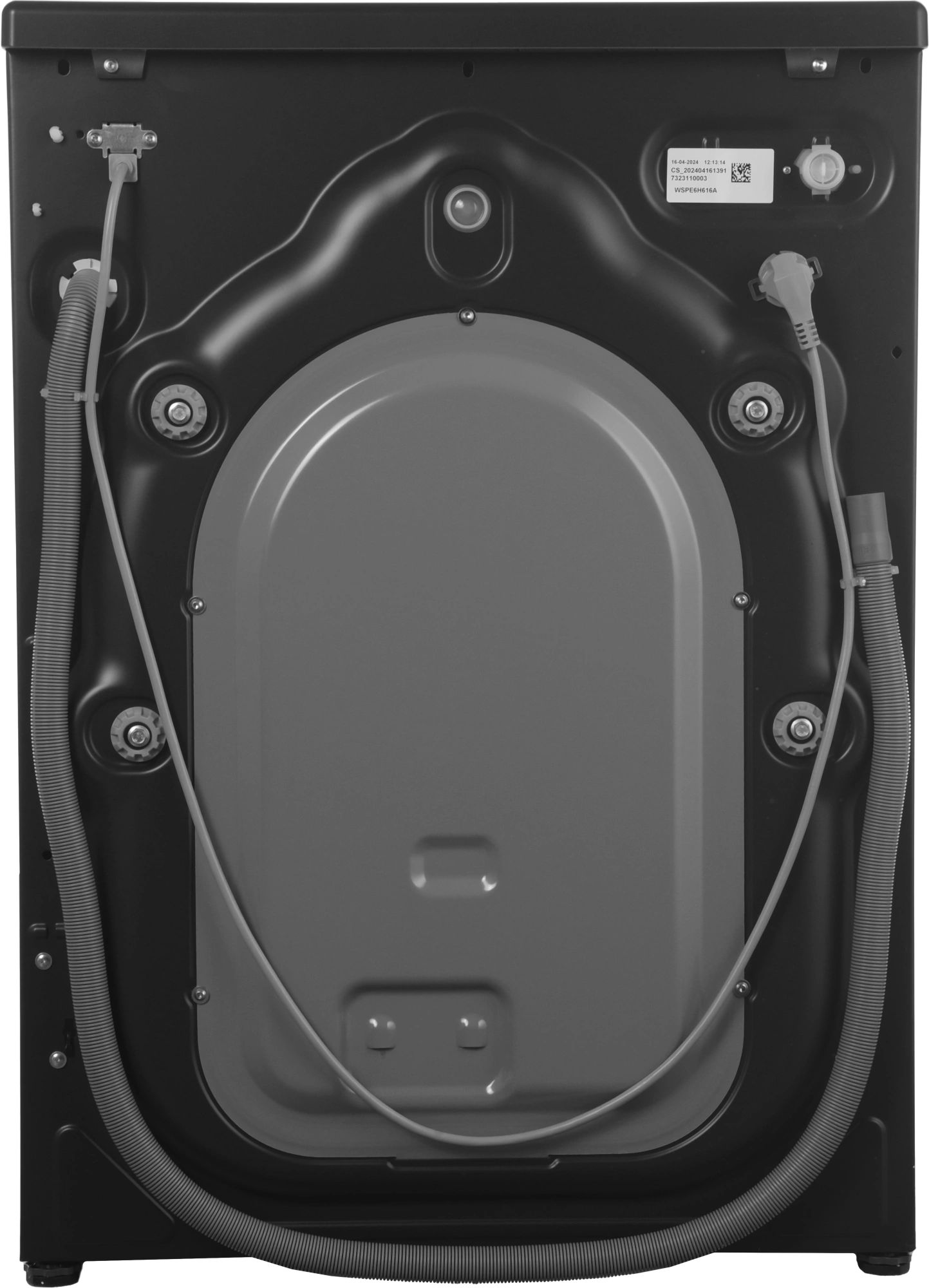 Стиральная машина Beko WSPE6H616A класс: A+++ загр.фронтальная макс.:6.5кг антрацит инвертор — миниатюра 5