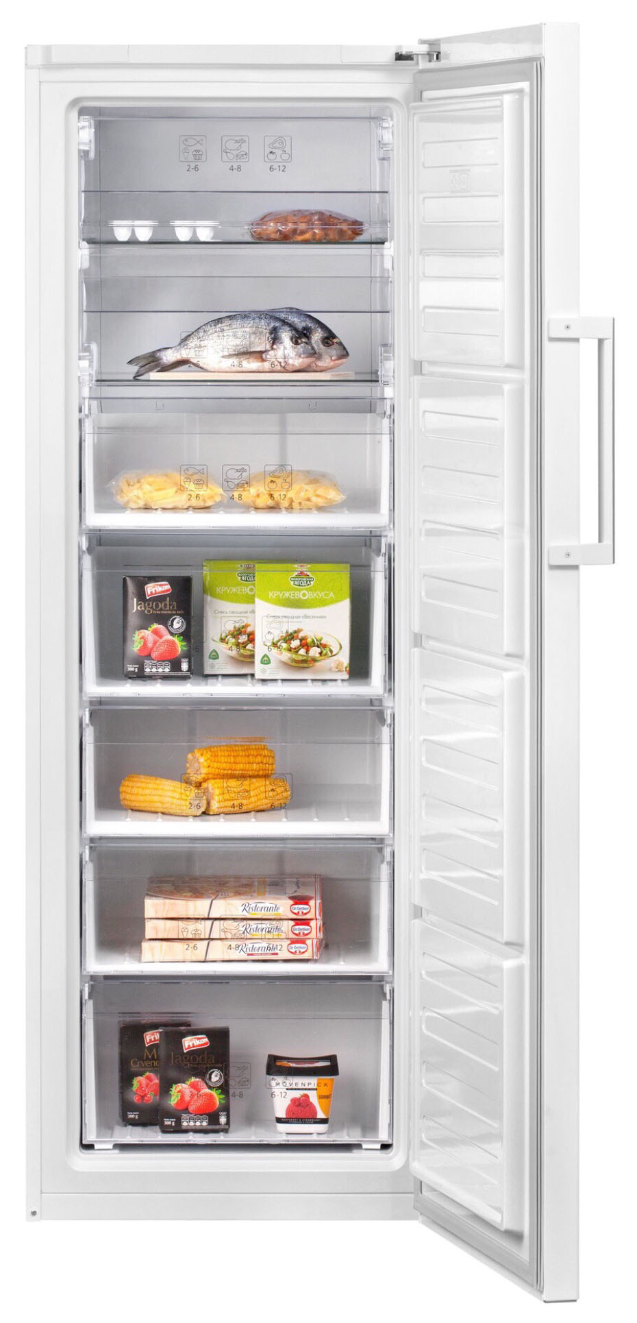Морозильная камера Beko RFSK266T01W белый — миниатюра 2