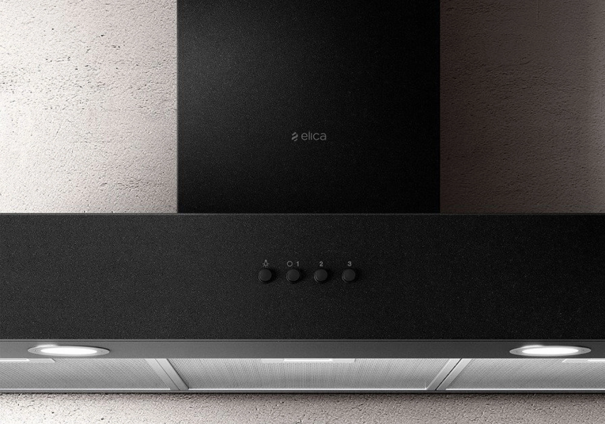 Вытяжка каминная Elica Spot Urban Cast Iron/A/90 темно-серый управление: кнопочное (1 мотор) — миниатюра 3
