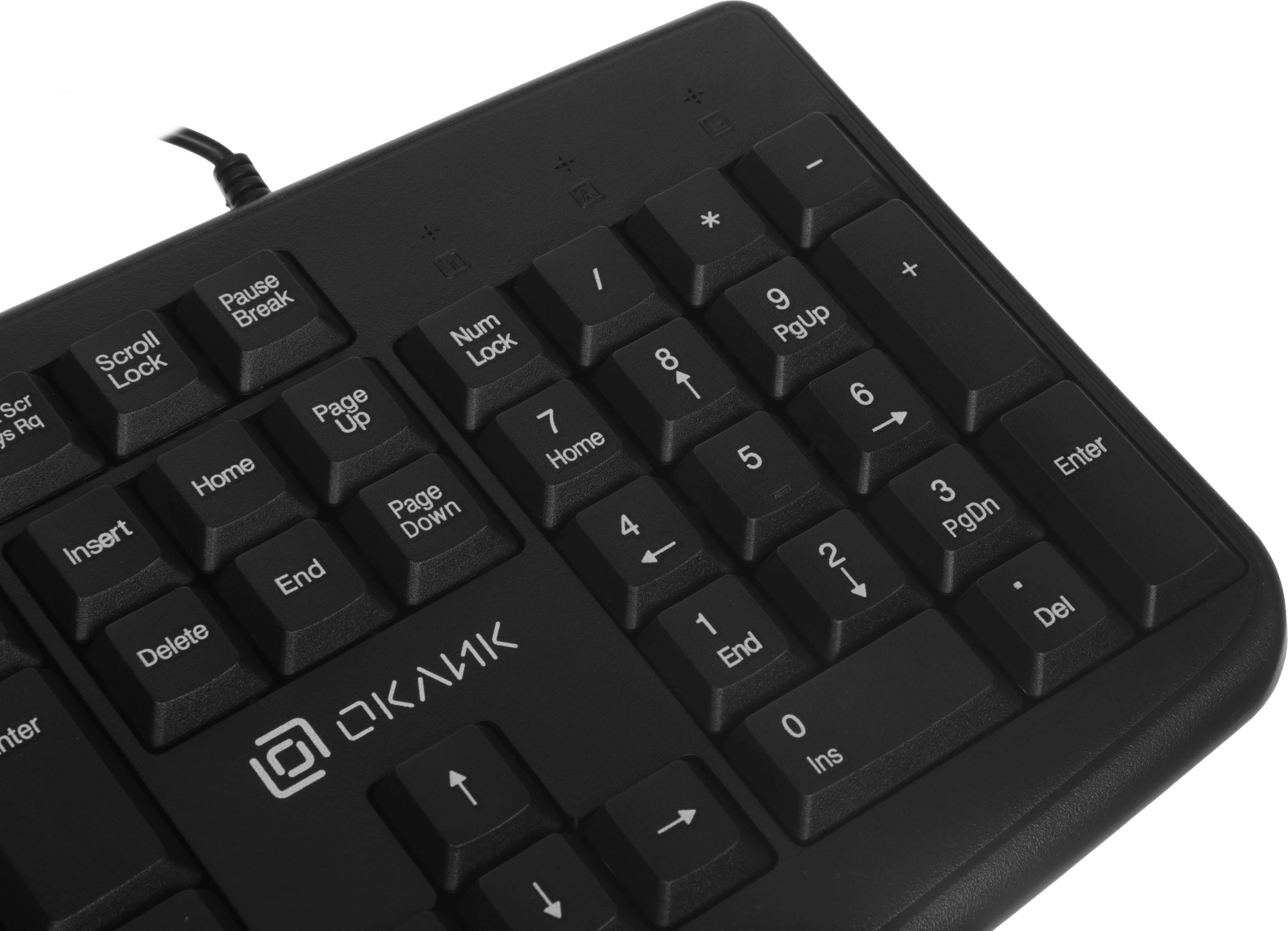 Клавиатура Оклик 105M черный USB (1678092) кабель 1.8м — миниатюра 17