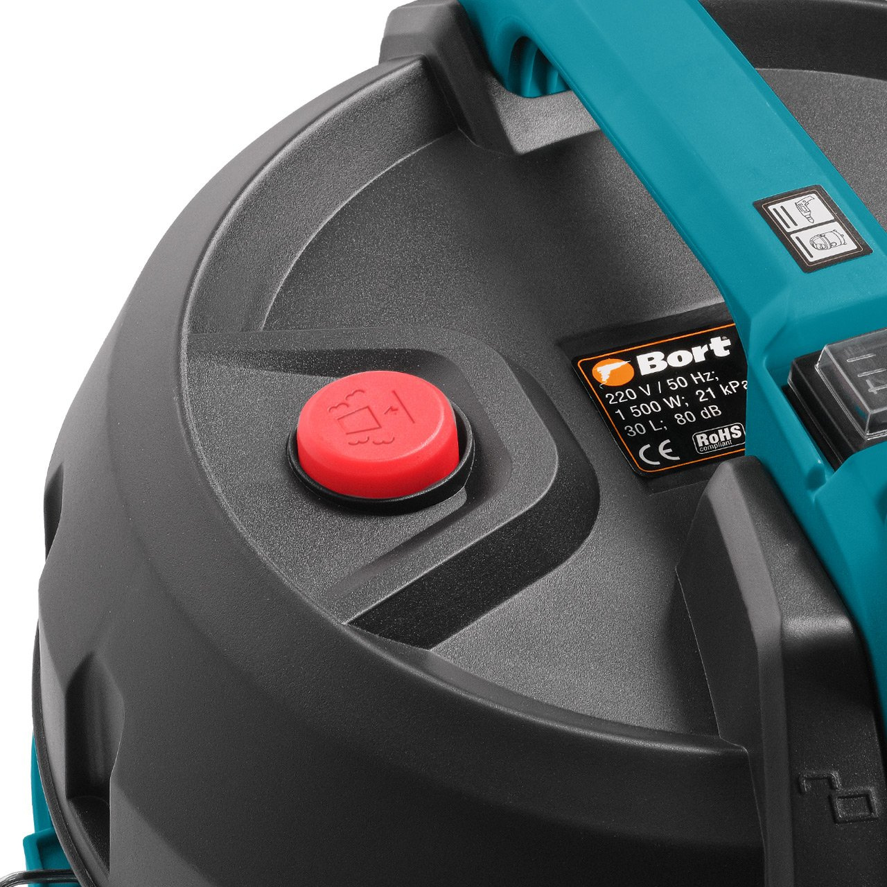 Строительный пылесос Bort BSS-1530 1500Вт (уборка: сухая/влажная/выдув/сбор воды) черный — миниатюра 2