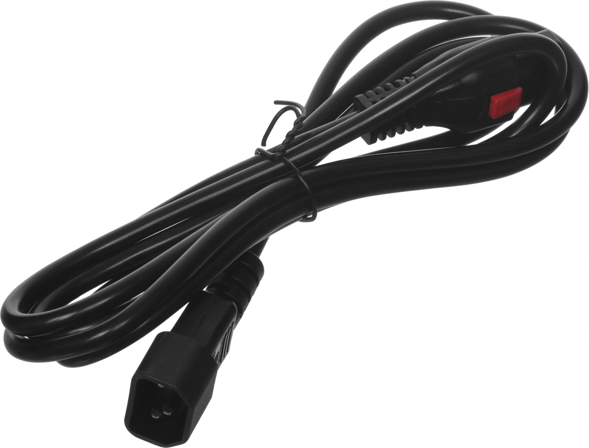 Шнур питания Lanmaster LAN-PP13L/14-2.0-BK C13-С14 проводник.:3x0.75мм2 2м 220В 10А черный — миниатюра 2