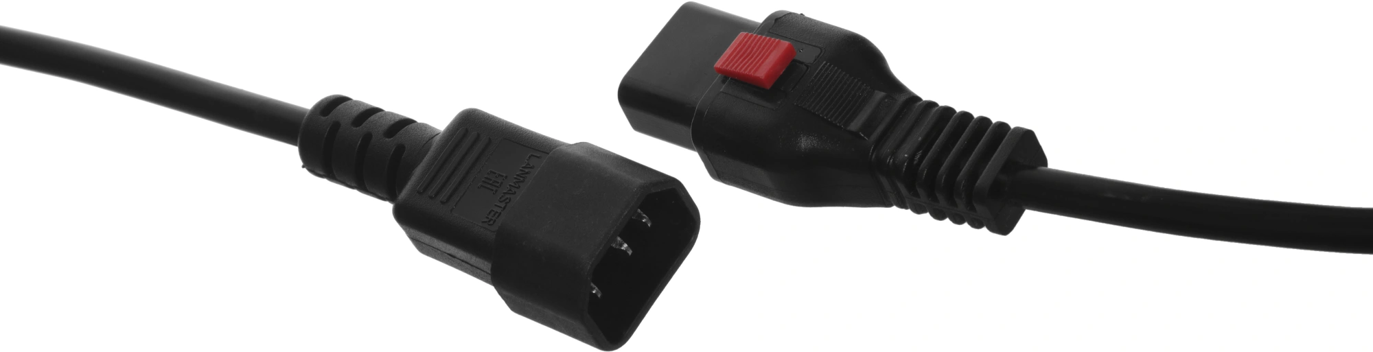 Шнур питания Lanmaster LAN-PP13L/14-2.0-BK C13-С14 проводник.:3x0.75мм2 2м 220В 10А черный — миниатюра 4