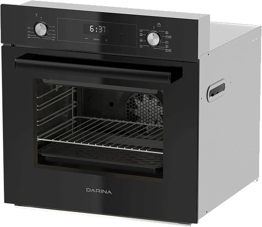Духовой шкаф Электрический Darina 0V5 BDE 112 708 B1 черный/стекло черное — миниатюра 2