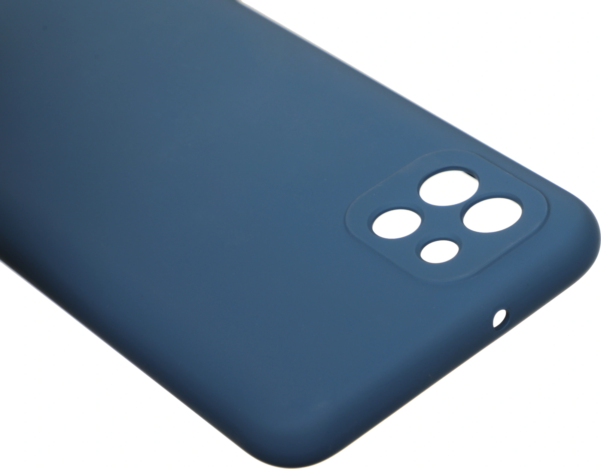 Чехол (клип-кейс) BoraSCO для Samsung Galaxy A03 Microfiber Case синий (70093) — миниатюра 7