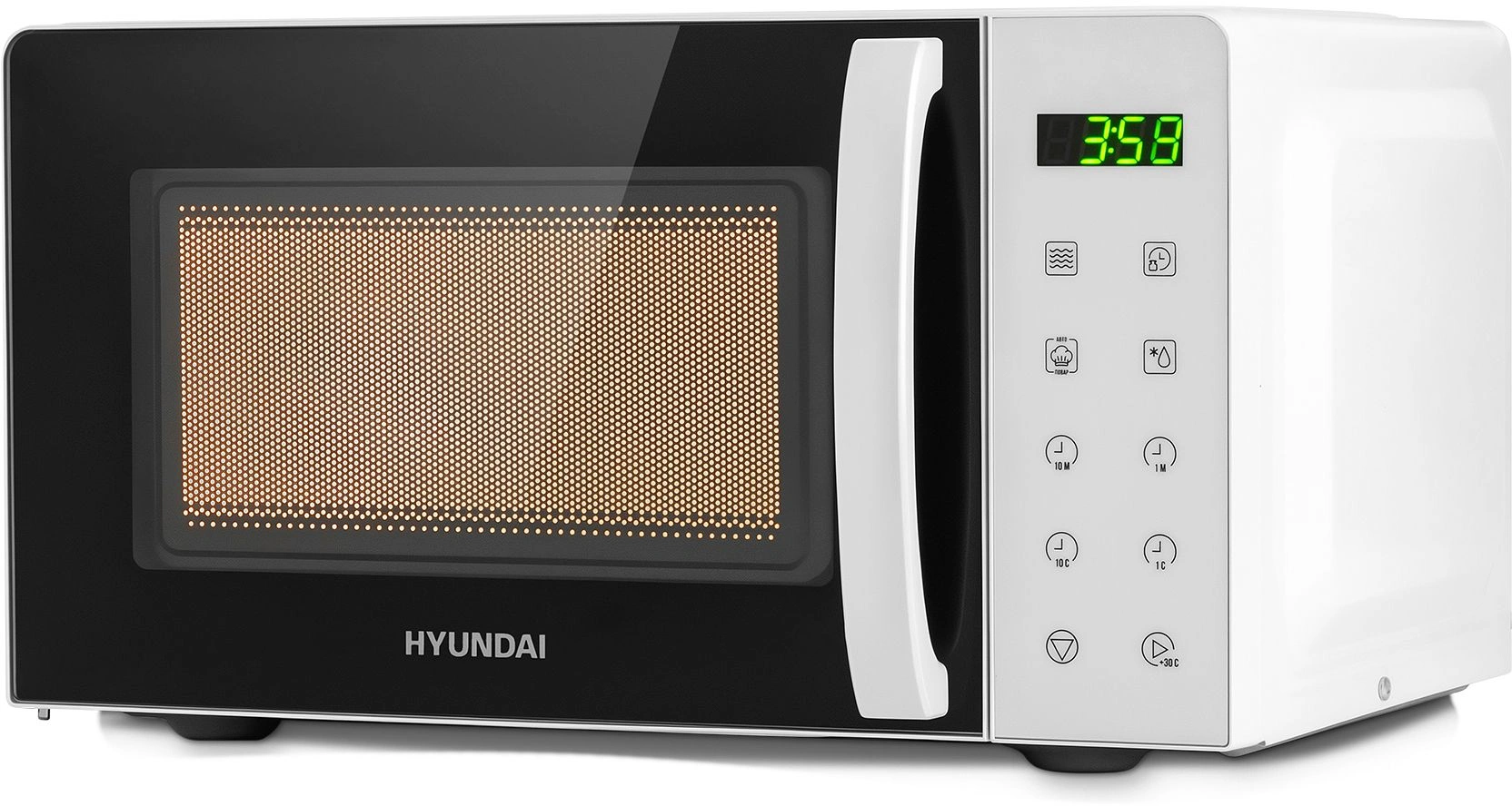 Микроволновая Печь Hyundai HYM-D3029 20л. 700Вт белый/черный — миниатюра 7