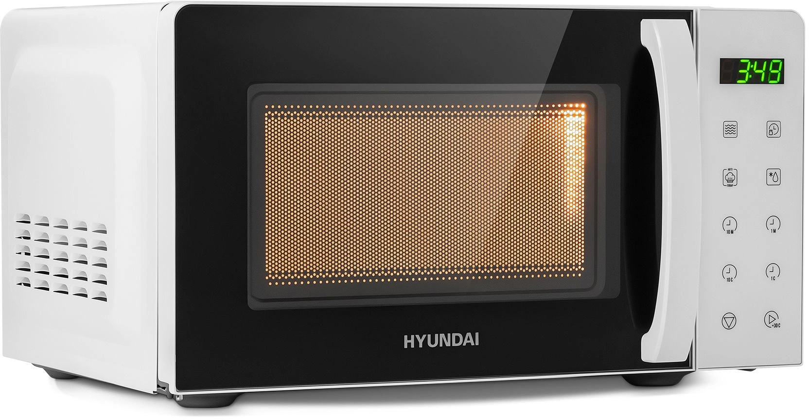 Микроволновая Печь Hyundai HYM-D3029 20л. 700Вт белый/черный — миниатюра 8