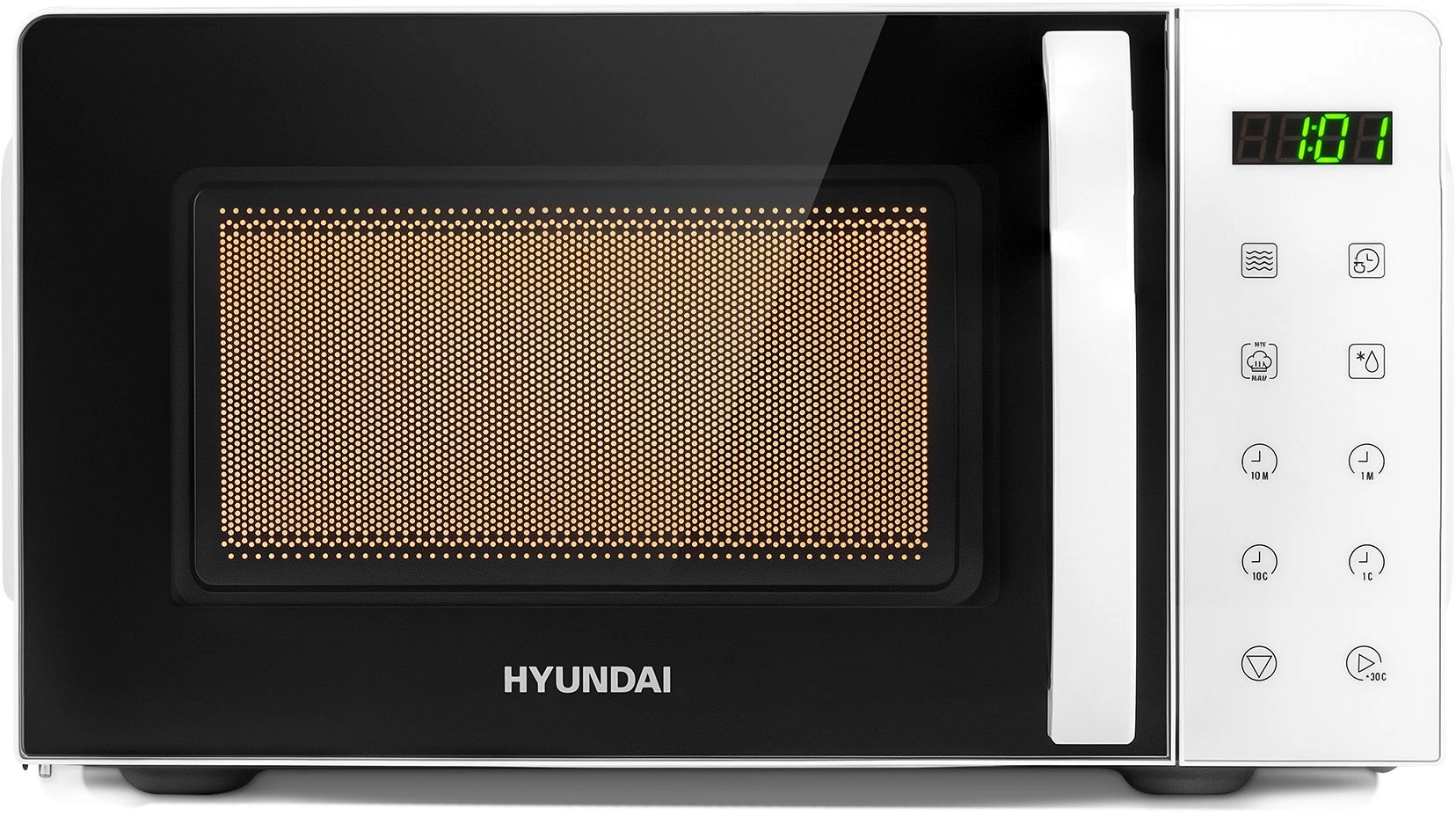 Микроволновая Печь Hyundai HYM-D3029 20л. 700Вт белый/черный — миниатюра 9