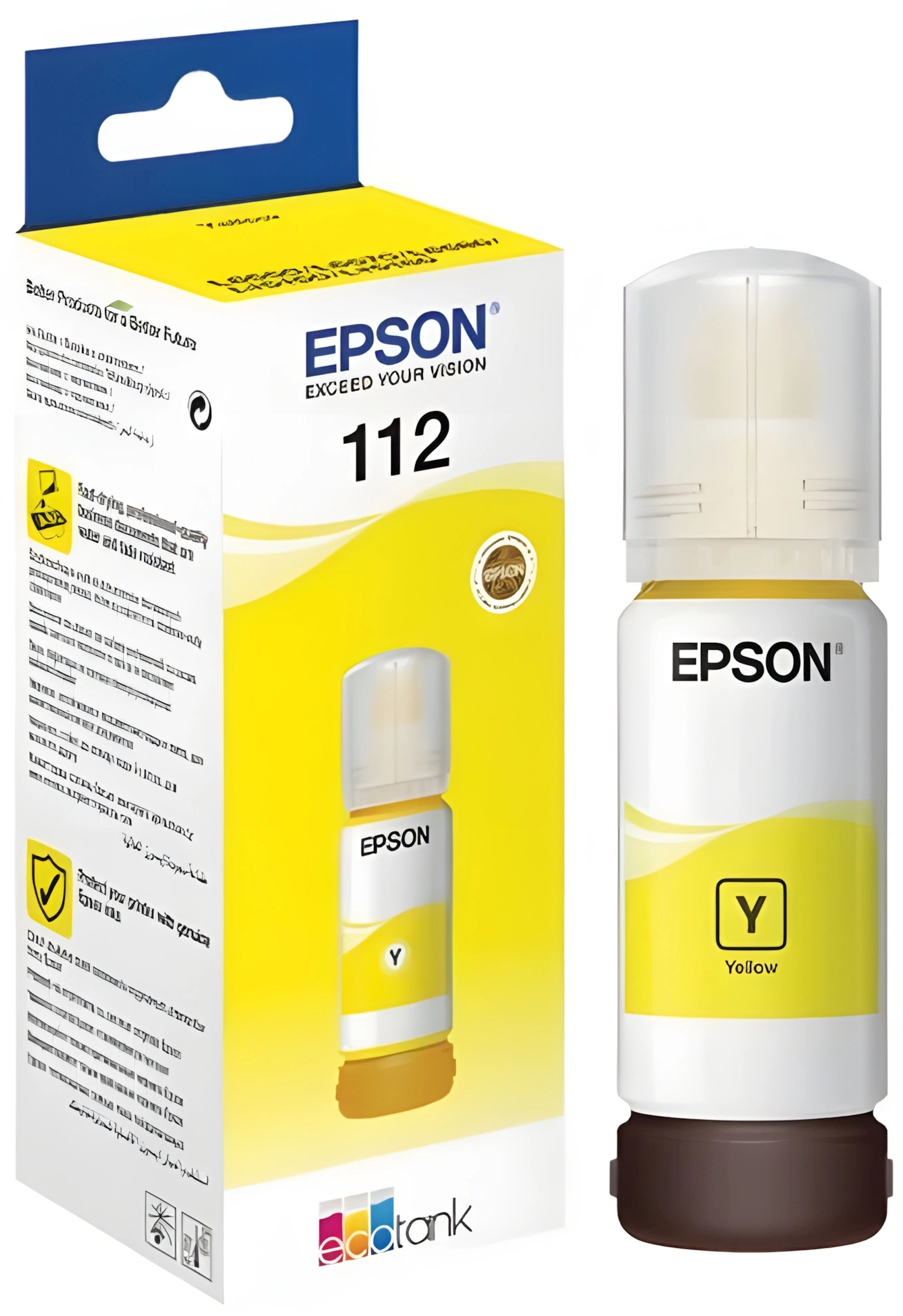 Чернила Epson 112 C13T06C44A желтый70мл для Epson L11160/L15150/L15160 — миниатюра 2