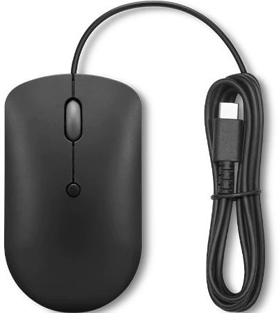 Мышь Lenovo 400 черный оптическая 2400dpi USB-C 3but (GY51D20875) — миниатюра 7