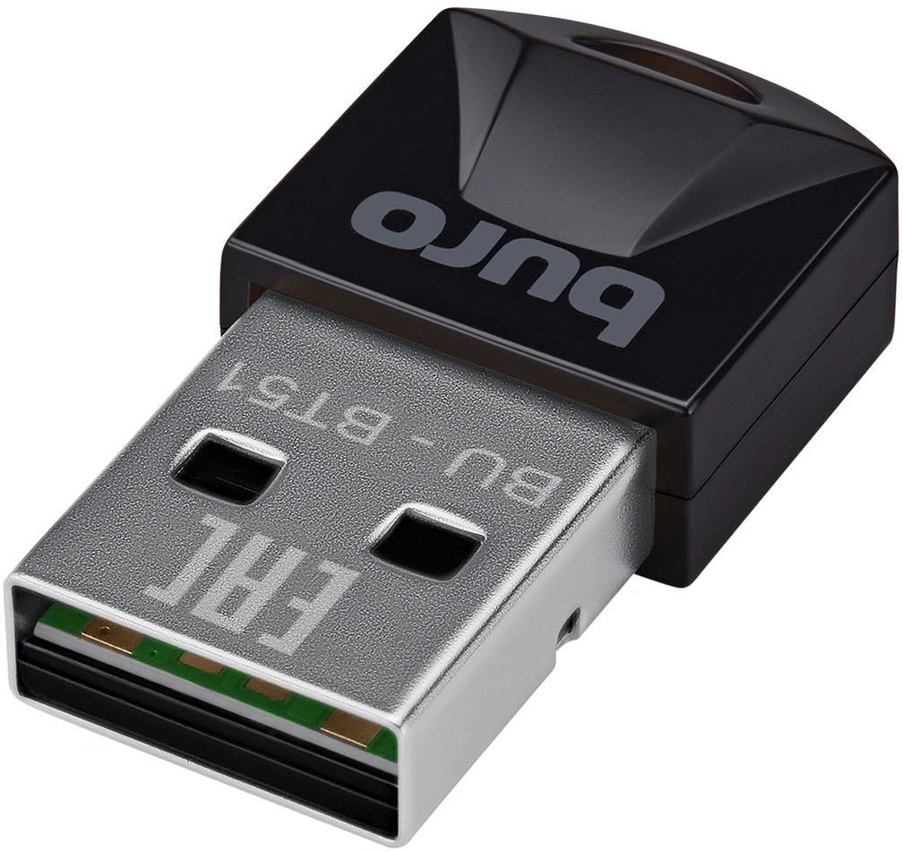 Адаптер USB Buro BU-BT51 BT5.1+EDR class 1.5 20м черный — миниатюра 2