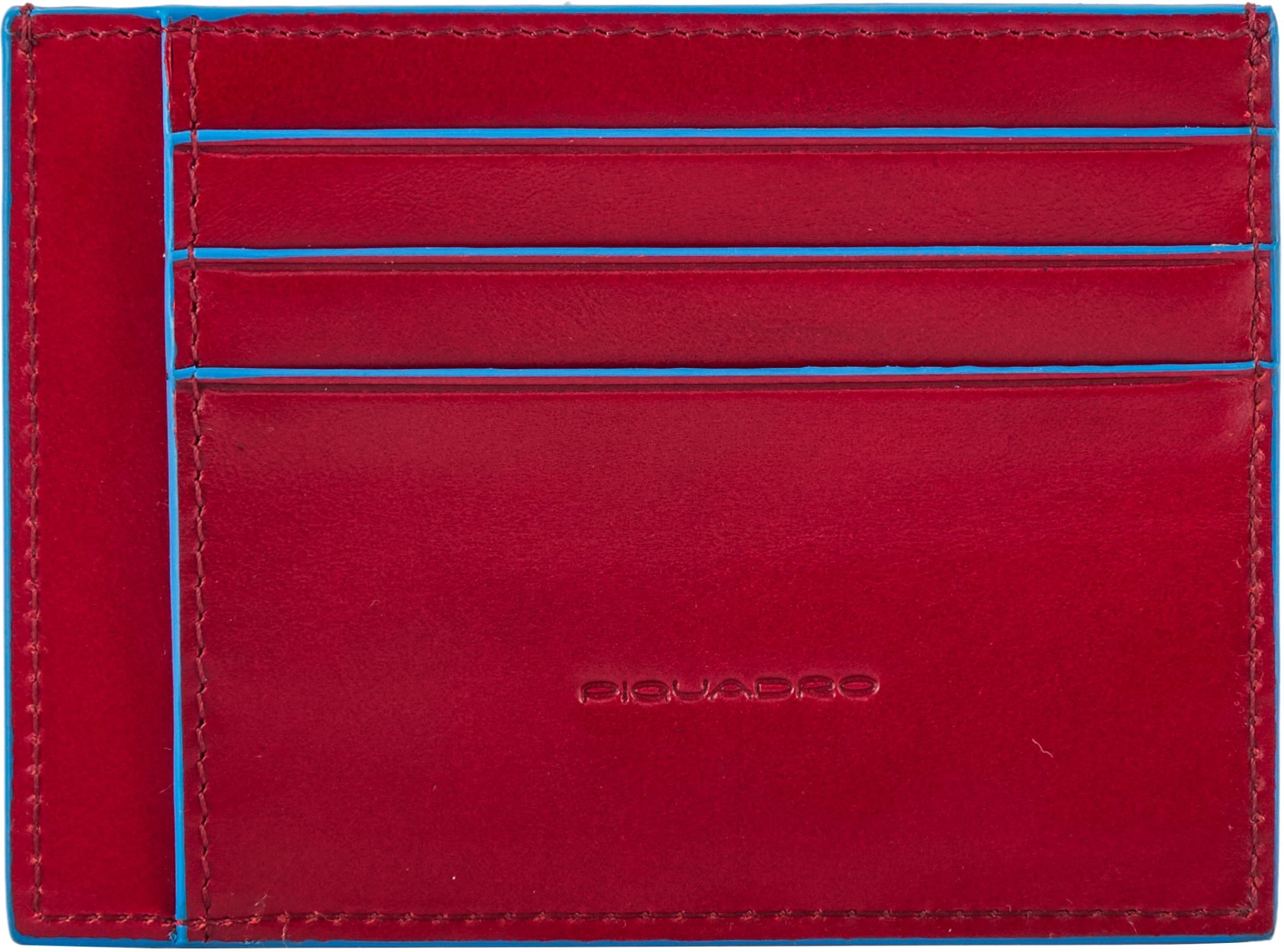 Чехол для кредитных карт Piquadro Blue Square PP2762B2R/R красный натур.кожа — миниатюра 2