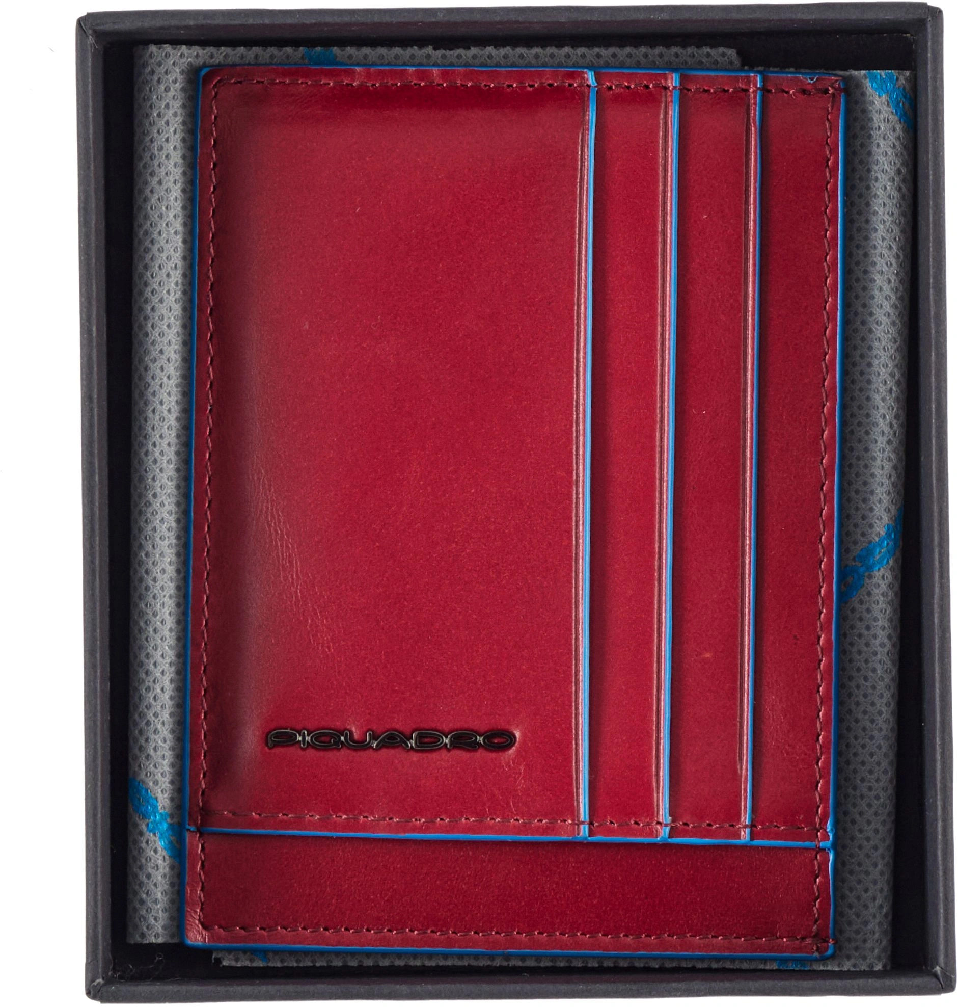 Чехол для кредитных карт Piquadro Blue Square PP2762B2R/R красный натур.кожа — миниатюра 3