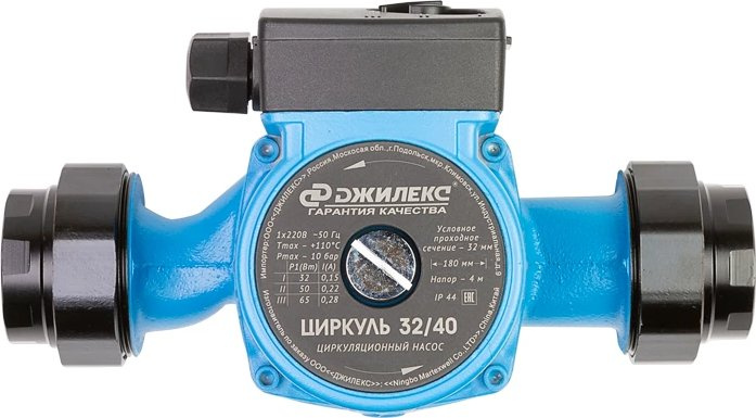 Насос циркуляционный Джилекс Циркуль 32/40 80Вт 3300л/час центробежный (3240)