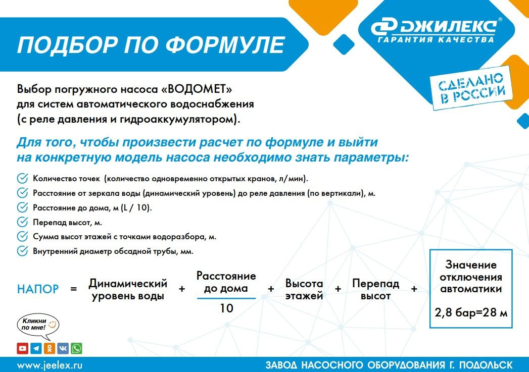 Насос скважинный Джилекс Водомет ЗД 55/100 1300Вт 3300л/час центробежный (5602) — миниатюра 5
