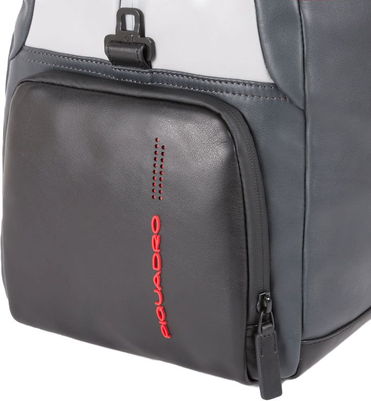 Сумка дорожная Piquadro Urban BV4447UB00/GRN серая/черная натур.кожа — миниатюра 2