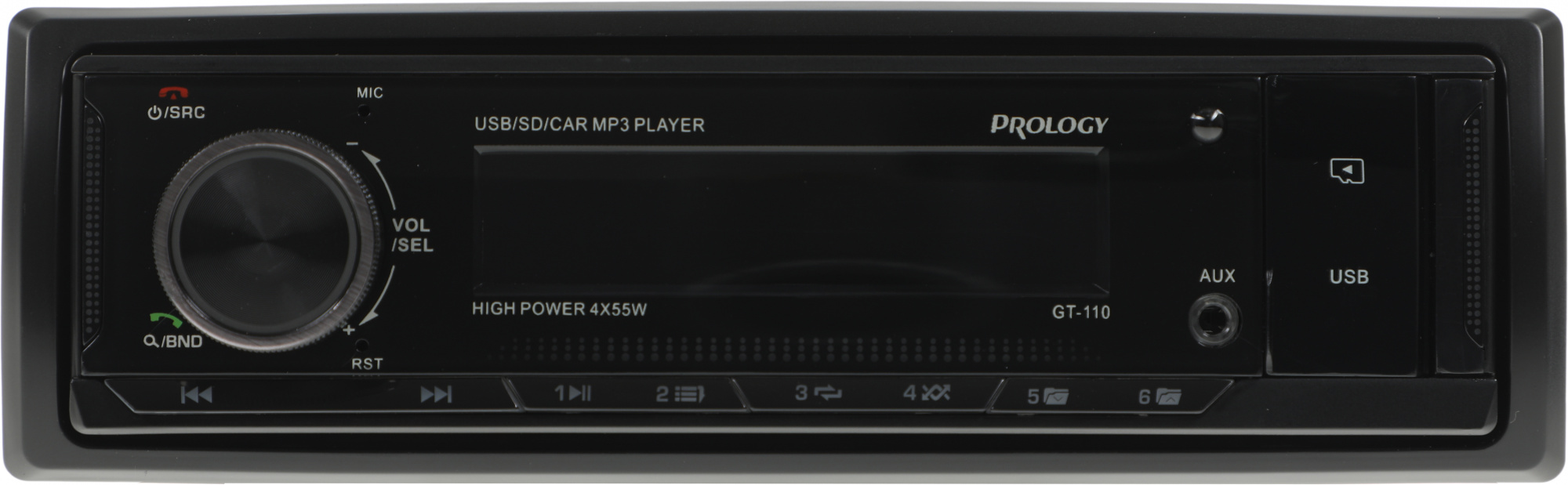 Автомагнитола Prology GT-110 1DIN 4x55Вт v4.2 (PRGT110) — миниатюра 11