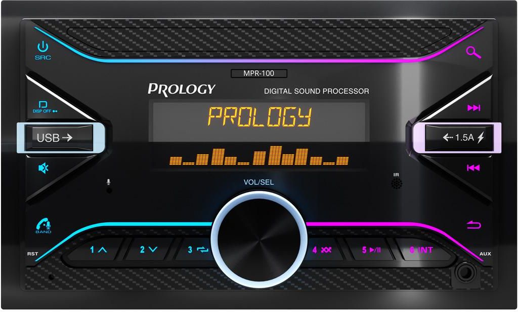 Автомагнитола Prology MPR-100 2DIN 4x55Вт RDS (PRMPR100) — фото 1