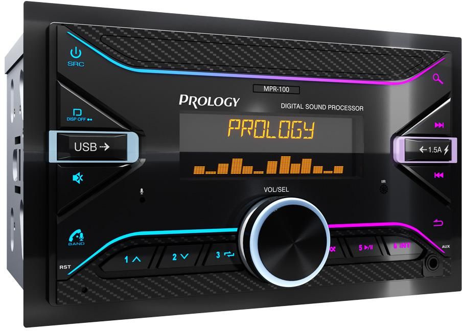 Автомагнитола Prology MPR-100 2DIN 4x55Вт RDS (PRMPR100) — миниатюра 3