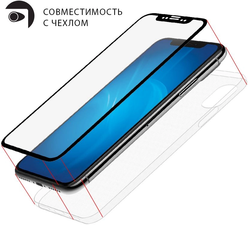 Защитное стекло для экрана прозрачная DF sSteel-79 для Samsung Galaxy Tab A7 Lite 8.7" 1шт. — миниатюра 3