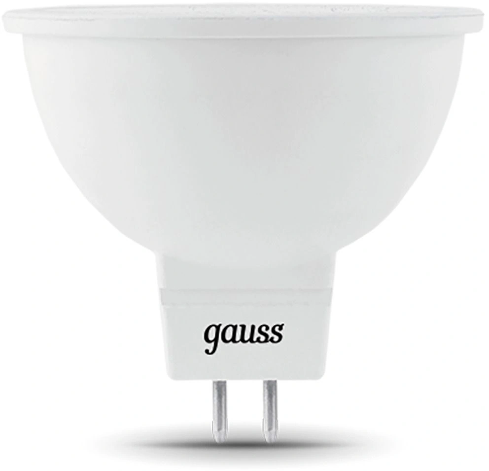 Лампа светодиодная Gauss 101505109 9Вт цок.:GU5.3 рефлек. 150B св.свеч.бел.теп. MR16 (упак.:1шт) — миниатюра 2
