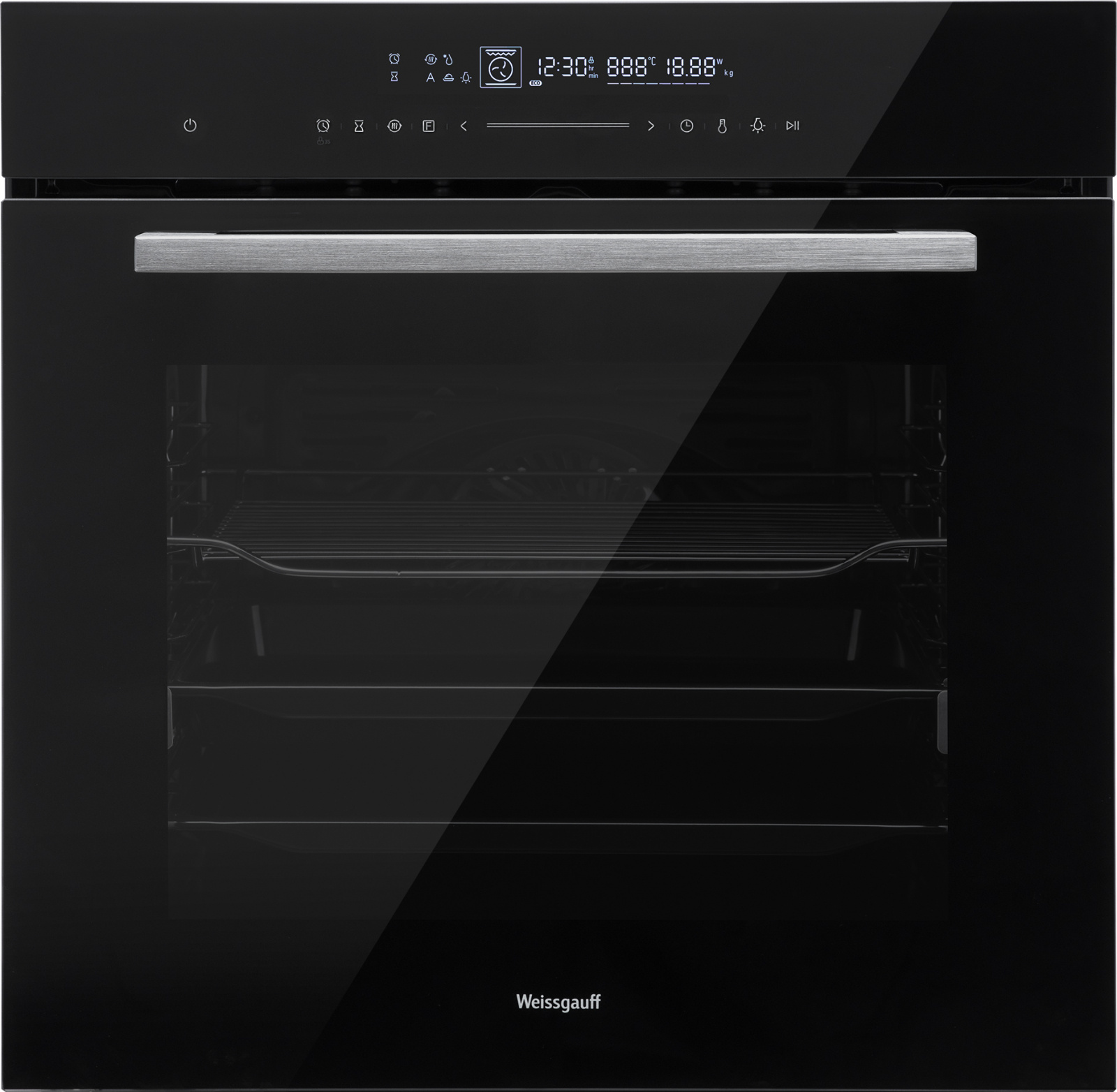 Духовой шкаф Электрический Weissgauff EOM 791 SDB черный — миниатюра 3