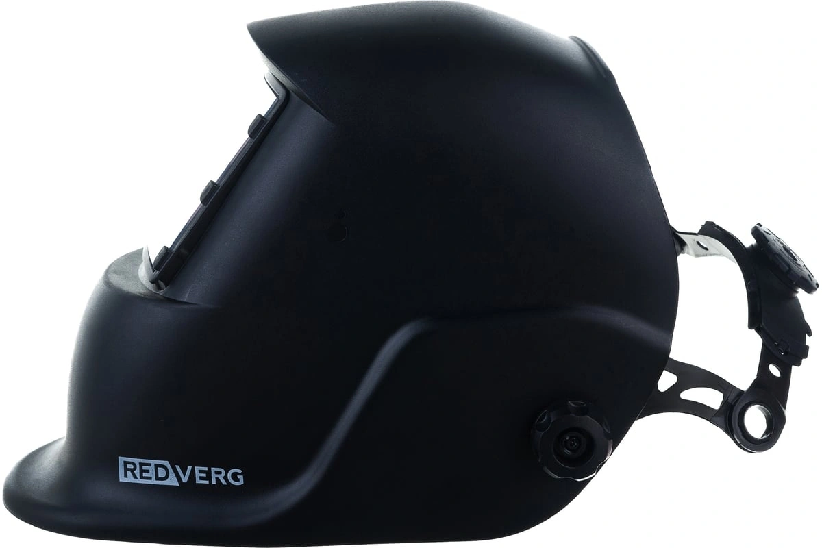 Маска сварщика RedVerg RD-WM 305 филь.:хамел. кл.:1/1/1/2 см.экр.90x35мм черный (RD-WM 305/АСФ100) — миниатюра 3