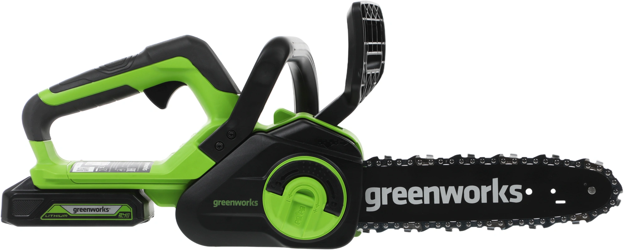 Цепная пила Greenworks G24CS25K2 аккум. дл.шины:10" (25cm) 1аккум. 2Ач ЗУ (2007707UA) — миниатюра 3