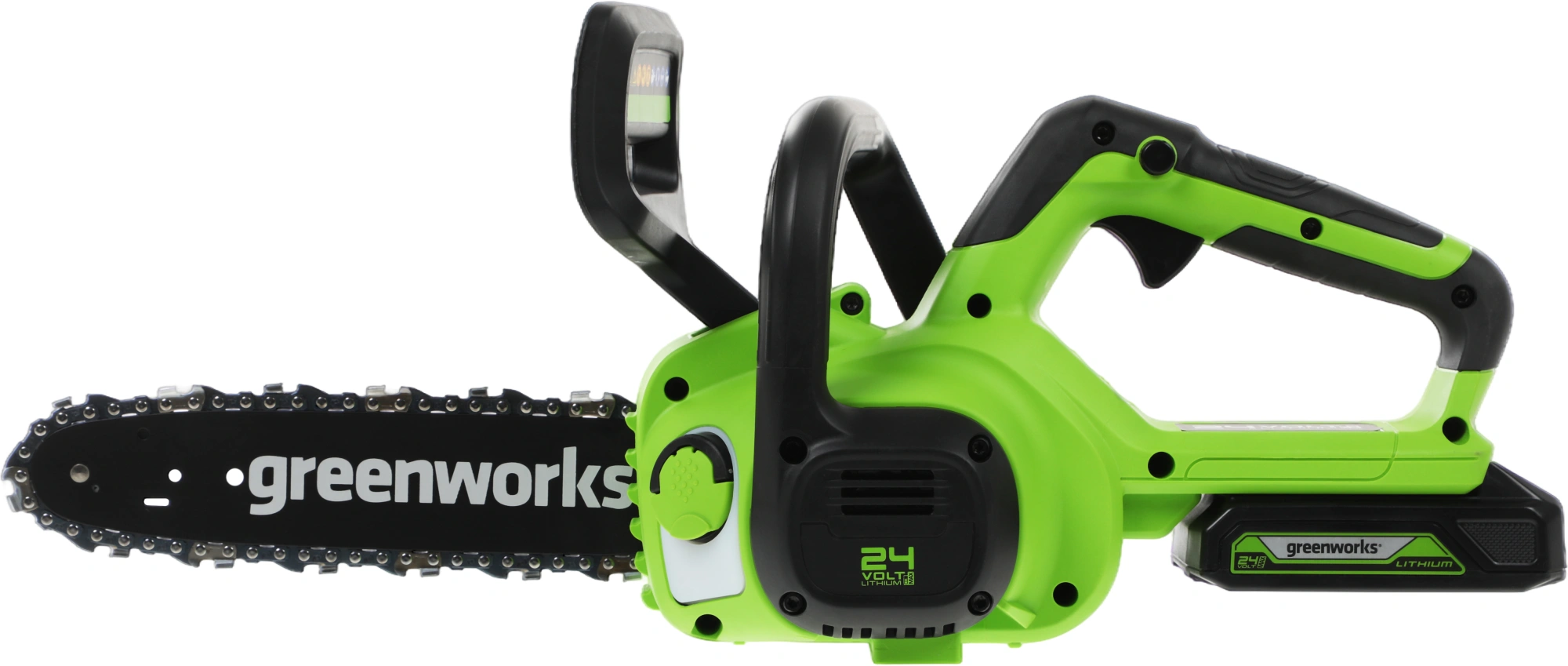 Цепная пила Greenworks G24CS25K2 аккум. дл.шины:10" (25cm) 1аккум. 2Ач ЗУ (2007707UA) — миниатюра 4