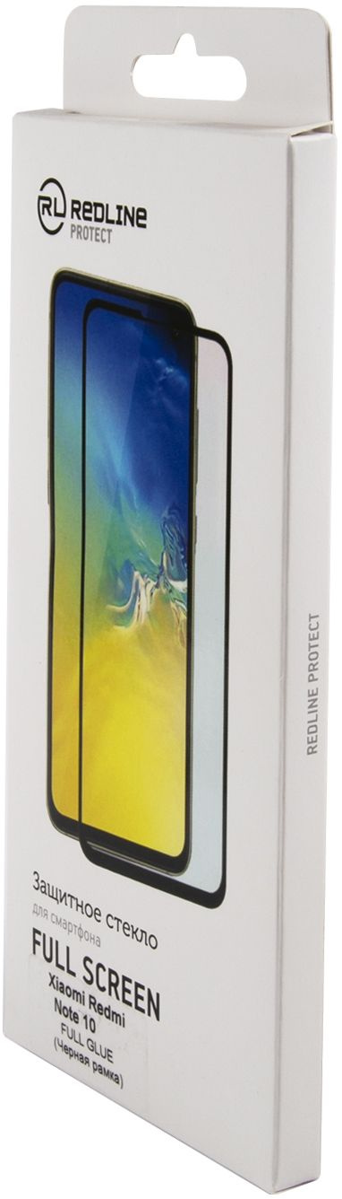 Защитное стекло для экрана Redline УТ000024054 черный для Xiaomi Redmi Note 10/10s прозрачная — миниатюра 4