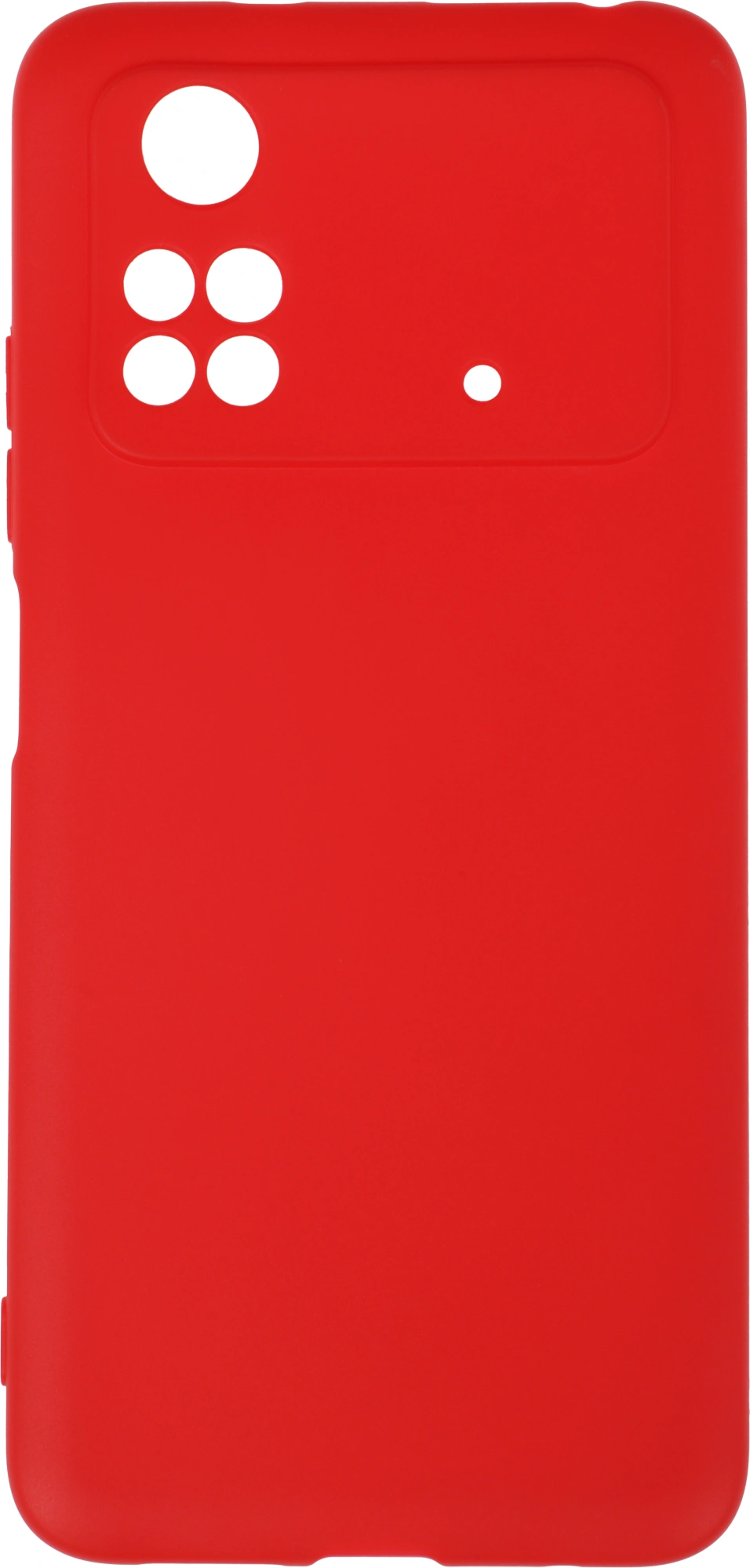 Чехол (клип-кейс) DF для Poco M4 Pro (4G) poCase-03 красный (POCASE-03 (RED)) — миниатюра 5