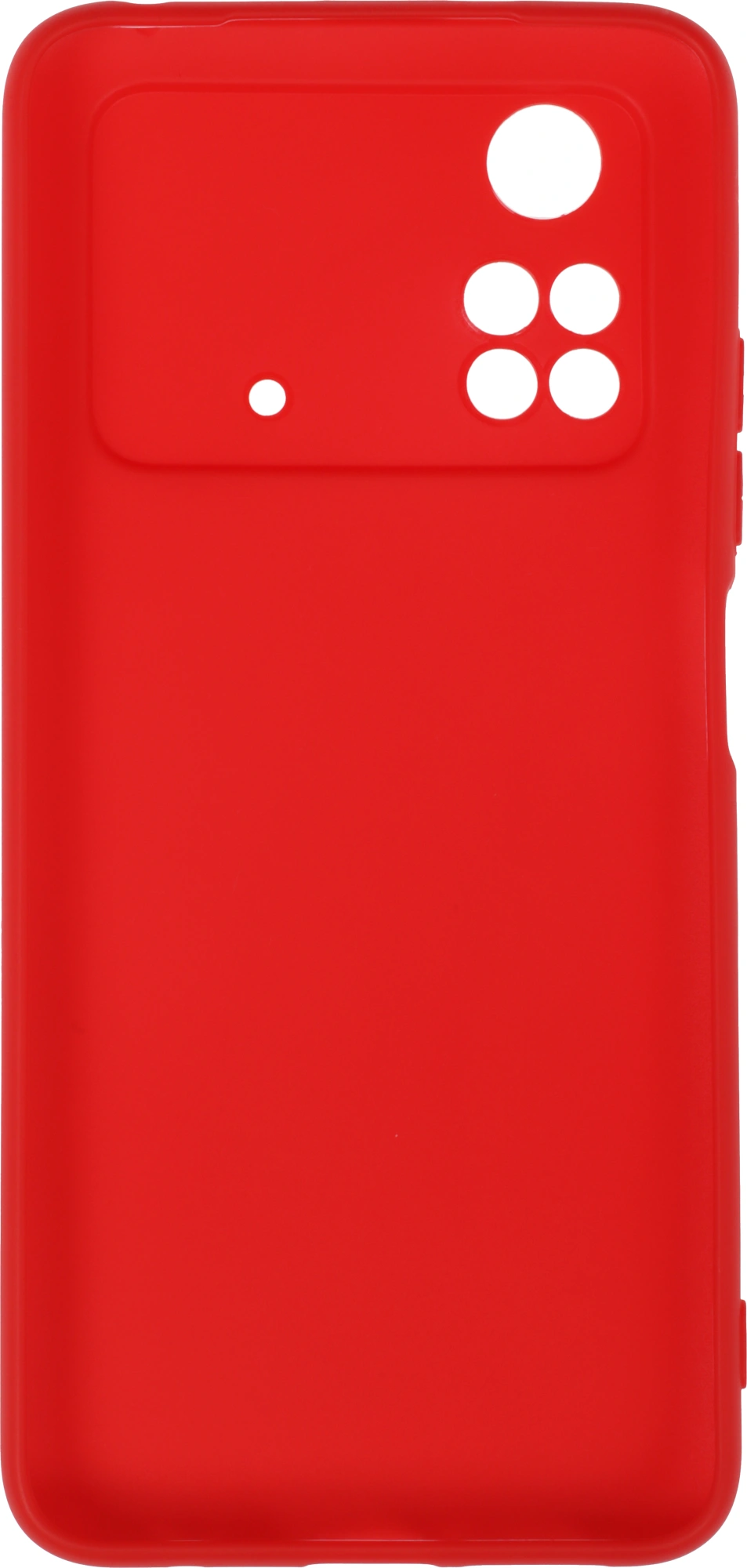 Чехол (клип-кейс) DF для Poco M4 Pro (4G) poCase-03 красный (POCASE-03 (RED)) — миниатюра 6