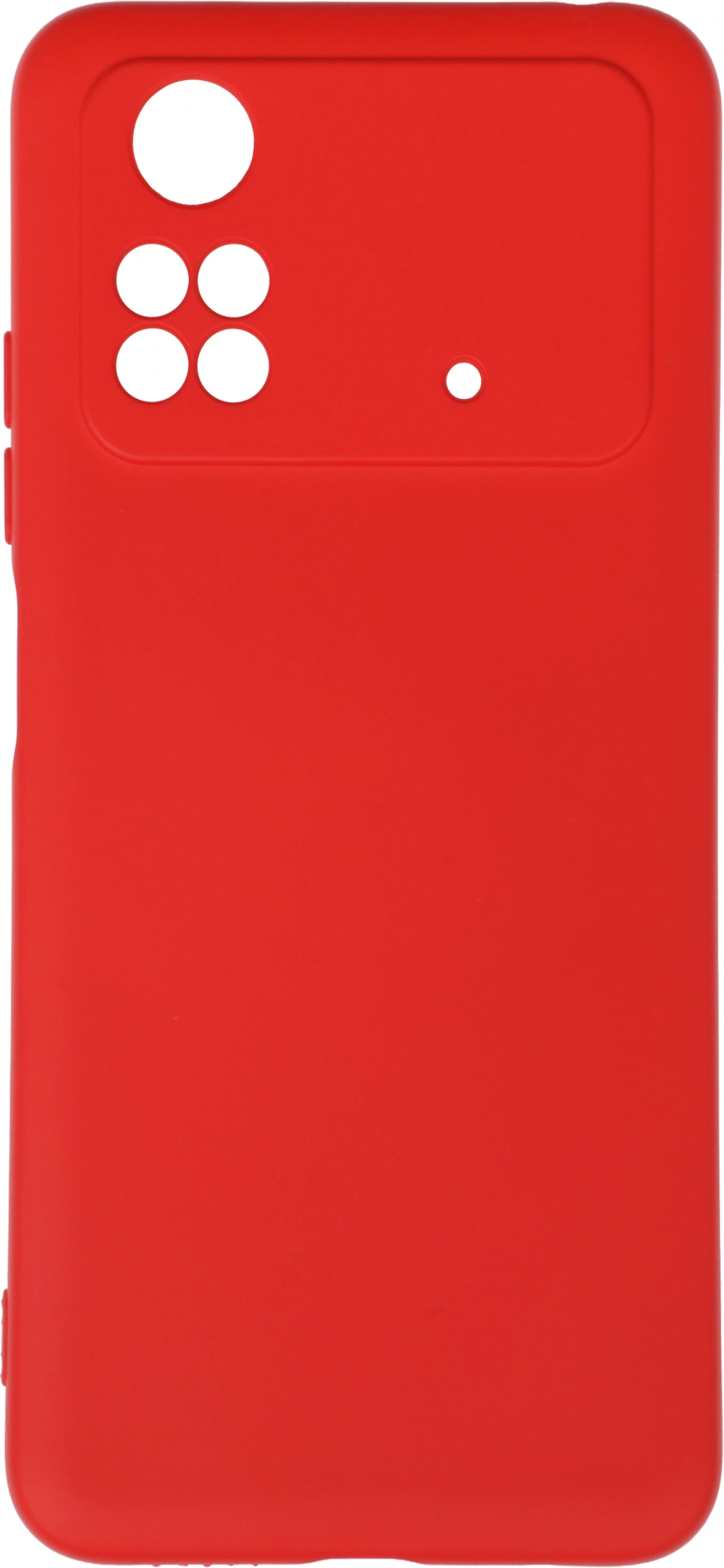 Чехол (клип-кейс) DF для Poco M4 Pro (4G) poOriginal-06 красный (POORIGINAL-06 (RED))