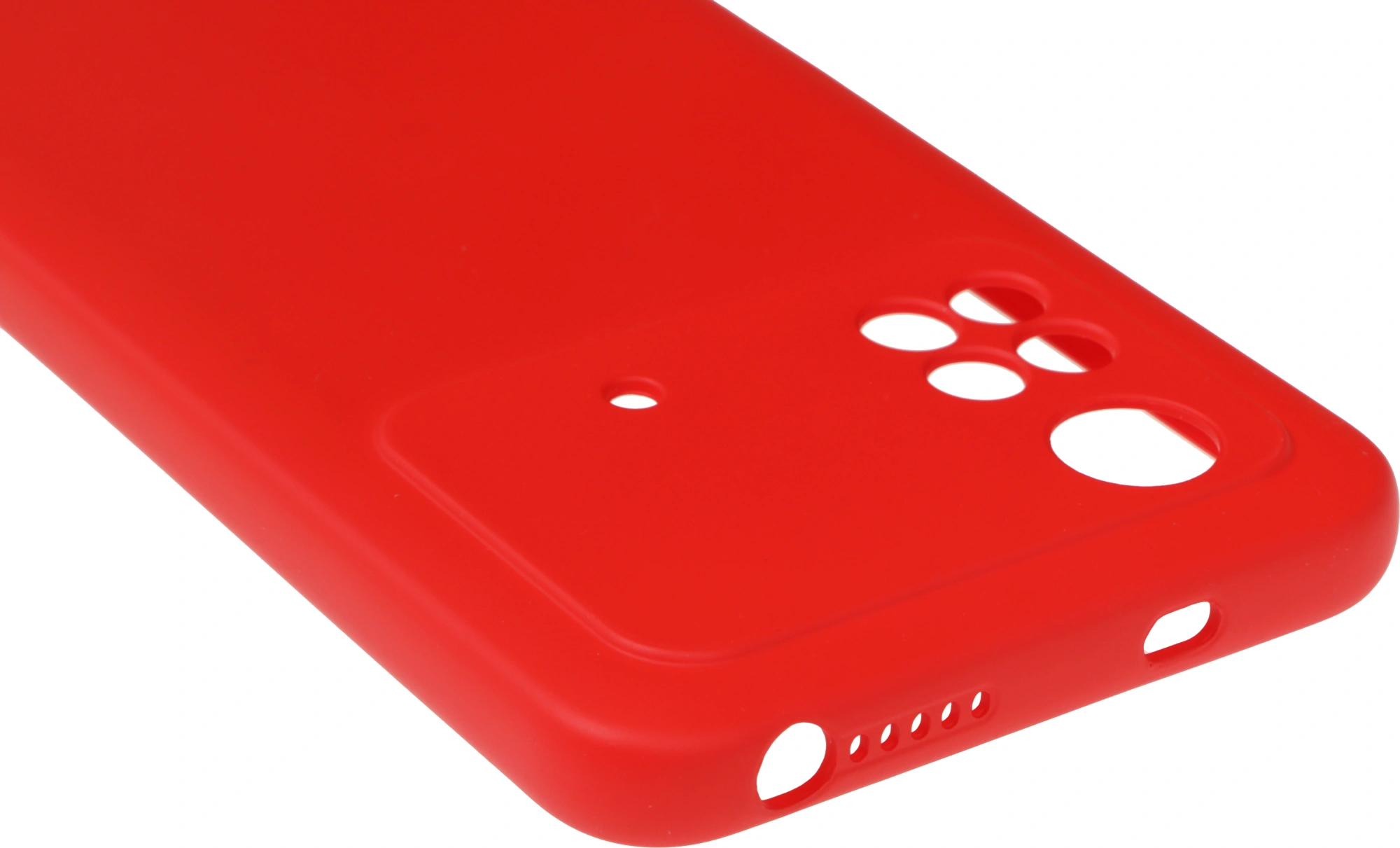 Чехол (клип-кейс) DF для Poco M4 Pro (4G) poOriginal-06 красный (POORIGINAL-06 (RED)) — миниатюра 6