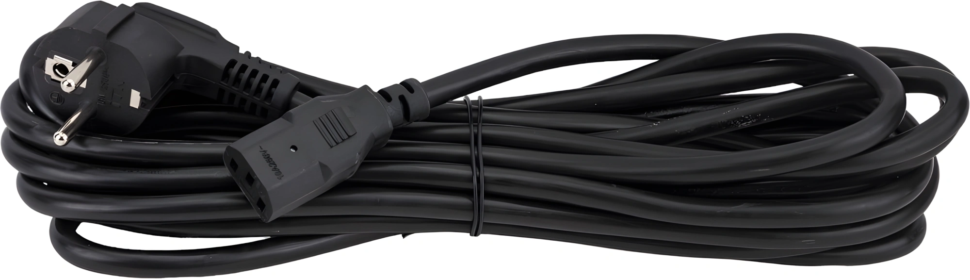Шнур питания ITK PC-C13D-5M C13-Schuko проводник.:3x1.5мм2 5м 230В 10А (упак.:1шт) черный — миниатюра 3